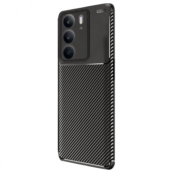 MARSİLYAN™- Realme C75 4g Auto Focus Karbon Kapak - Siyah