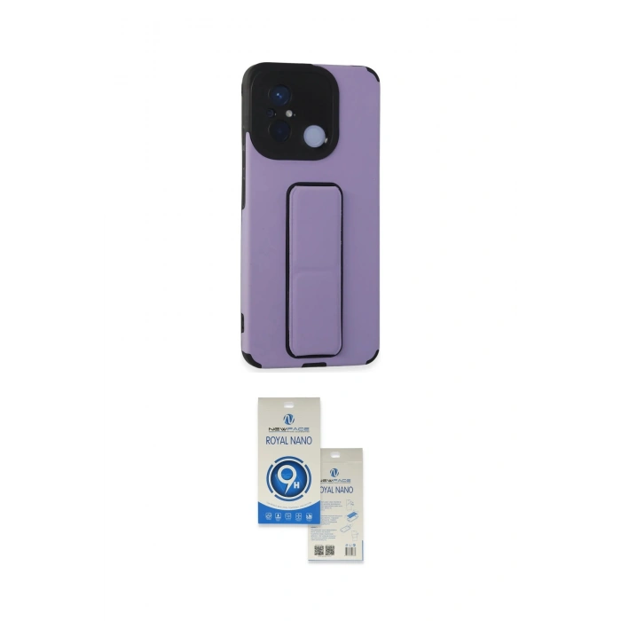 MARSİLYAN™- Redmi 12C Kılıf Çekirdek Yansıma - Şeffaf Royal Nano Ekran Koruyucu
