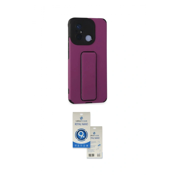 MARSİLYAN™- Redmi 12C Kılıf Çekirdek Yansıma - Şeffaf Royal Nano Ekran Koruyucu
