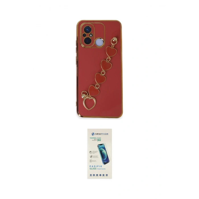 MARSİLYAN™- Redmi 12C Kılıf Nova Işık Prime - Şeffaf Pasifik Cam Ekran Koruyucu