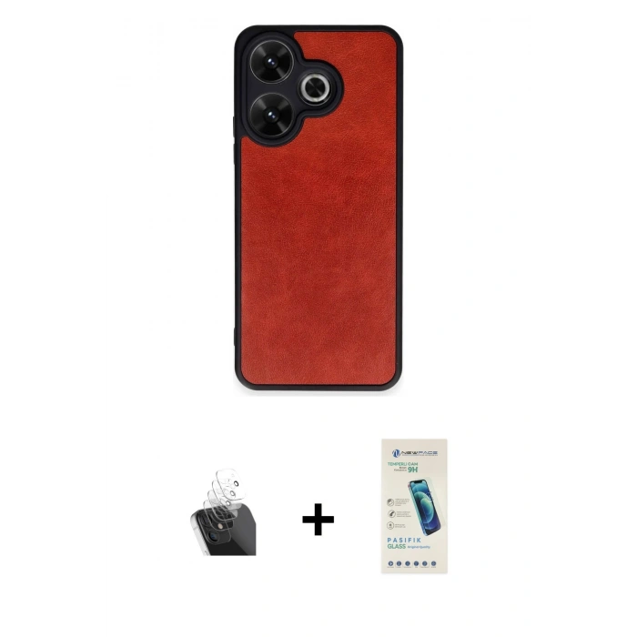 MARSİLYAN™- Redmi 13 4G Kılıf Kıvılcım Işık Serisi - Şeffaf Pasifik Cam Ekran Koruyucu + Şeffaf Kamera Lens Koruma Cam