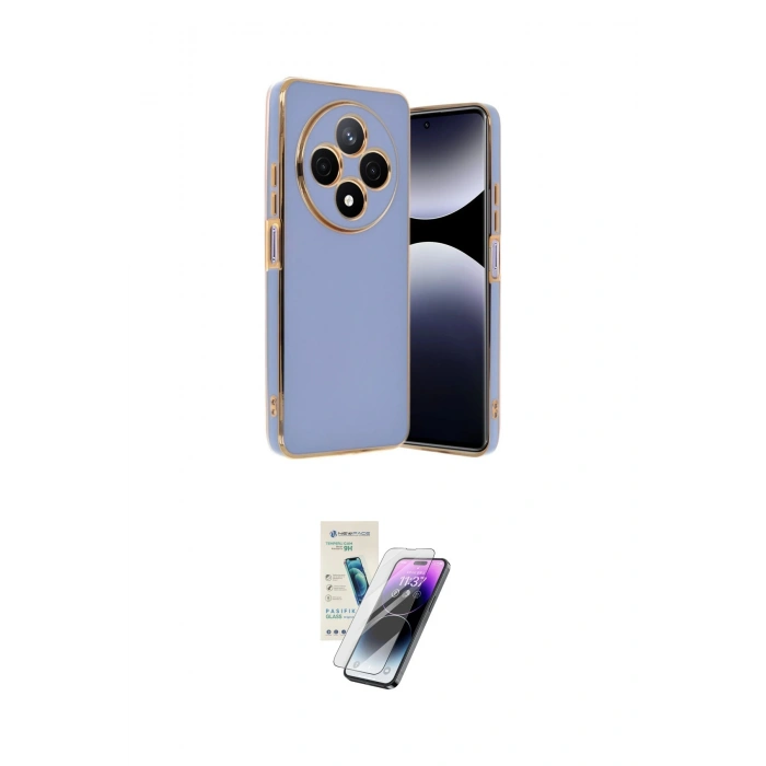 MARSİLYAN™- Redmi 14C Kılıf Yankı Serisi - Şeffaf Pasifik Cam Ekran Koruyucu