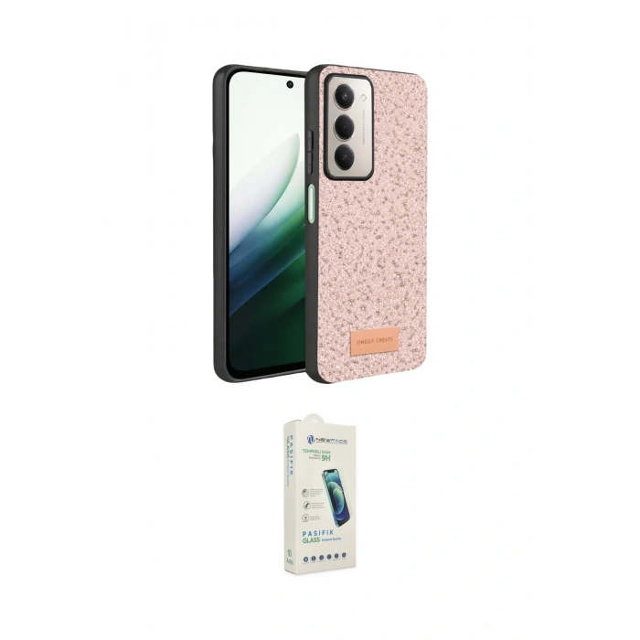 MARSİLYAN™- Redmi 15 4G Kılıf Vadi Klasik Serisi - Şeffaf Pasifik Cam Ekran Koruyucu