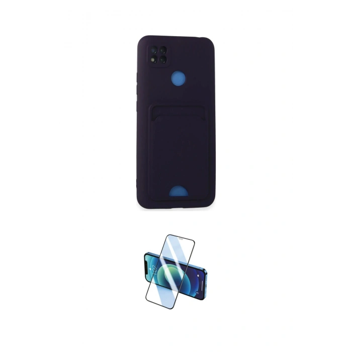 MARSİLYAN™- Redmi 9C Kılıf Vadi Çizgi Prime - Siyah 3D Antistatik Seramik Nano Ekran Koruyucu