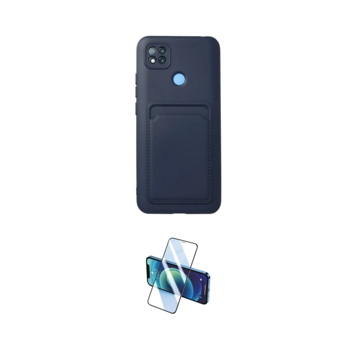 MARSİLYAN™- Redmi 9C Kılıf Vadi Çizgi Prime - Siyah 3D Antistatik Seramik Nano Ekran Koruyucu