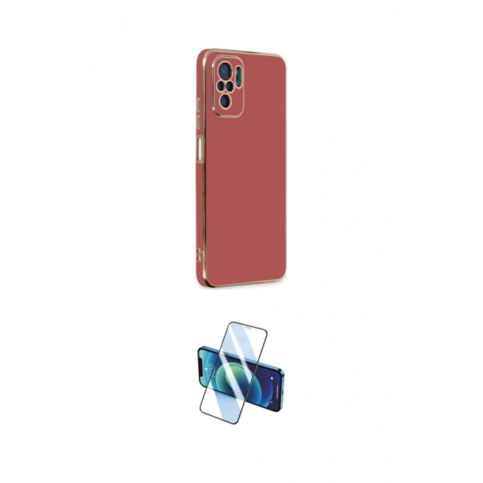 MARSİLYAN™- Redmi Note 10 Kılıf Yankı Serisi - Siyah 3D Antistatik Seramik Nano Ekran Koruyucu