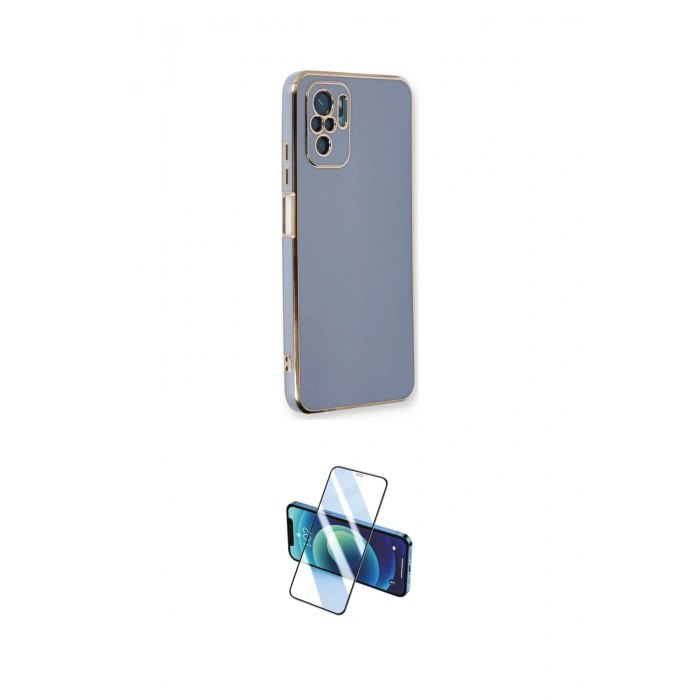 MARSİLYAN™- Redmi Note 10 Kılıf Yankı Serisi - Siyah 3D Antistatik Seramik Nano Ekran Koruyucu
