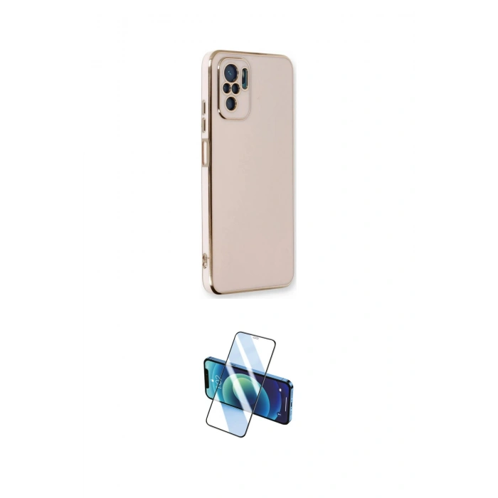 MARSİLYAN™- Redmi Note 10 Kılıf Yankı Serisi - Siyah 3D Antistatik Seramik Nano Ekran Koruyucu