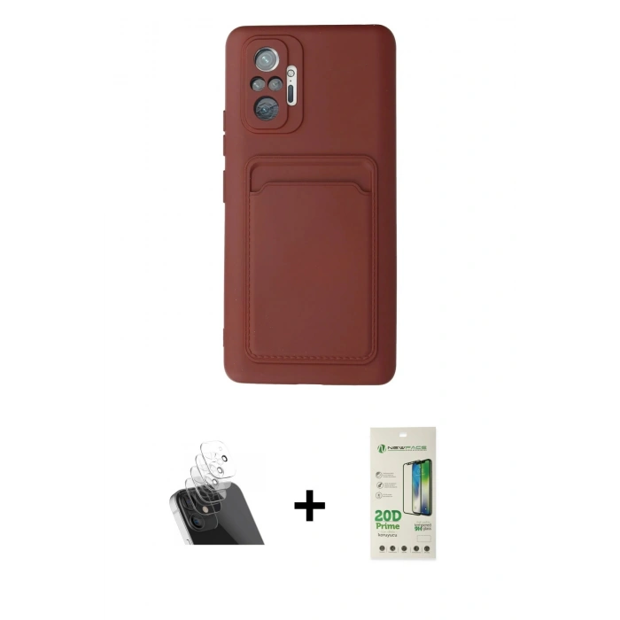 MARSİLYAN™- Redmi Note 10 Pro Kılıf Vadi Çizgi Prime - Siyah 20D Premium Cam Ekran Koruyucu + Kamera Lens Koruma Cam - SF