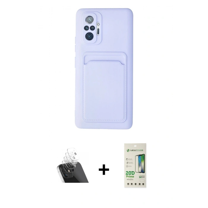 MARSİLYAN™- Redmi Note 10 Pro Kılıf Vadi Çizgi Prime - Siyah 20D Premium Cam Ekran Koruyucu + Kamera Lens Koruma Cam - SF