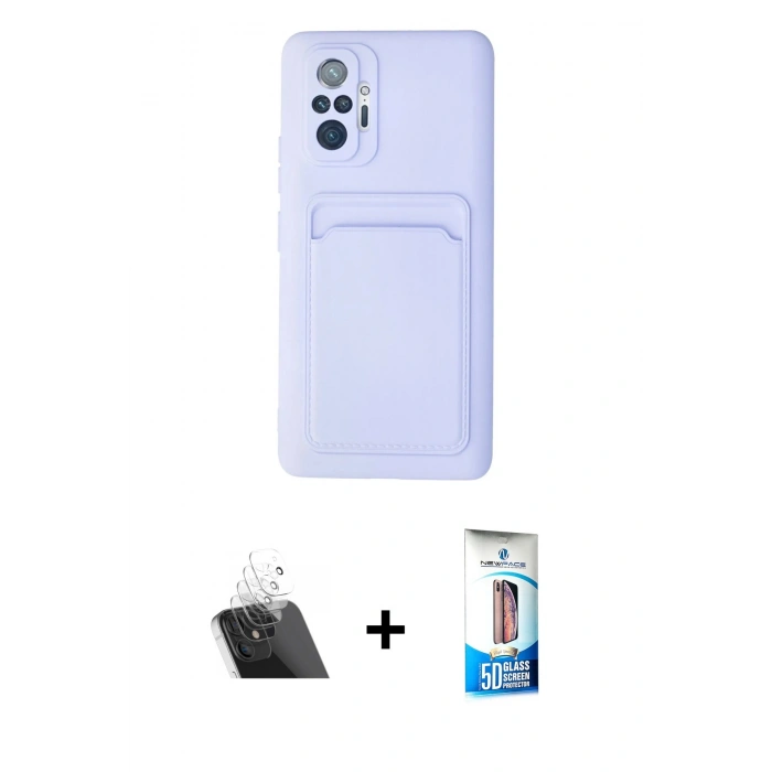 MARSİLYAN™- Redmi Note 10 Pro Kılıf Vadi Çizgi Prime - Siyah 5D Eko Cam Ekran Koruyucu + Kamera Lens Koruma Cam - SF