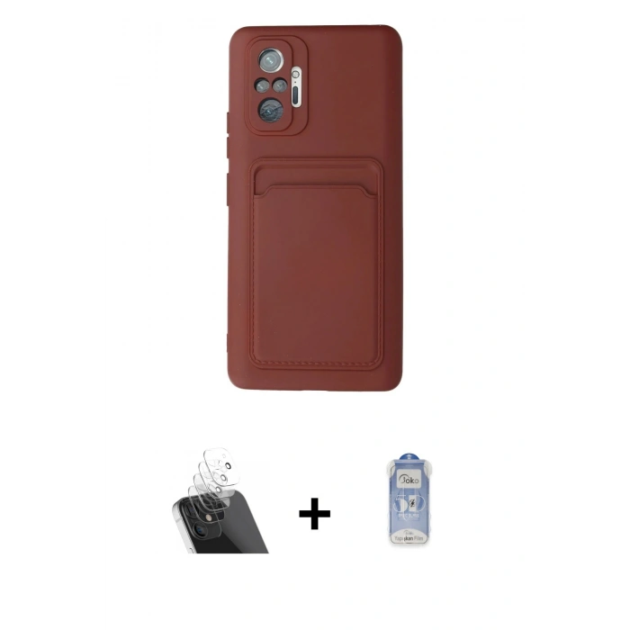 MARSİLYAN™- Redmi Note 10 Pro Kılıf Vadi Çizgi Prime - Siyah Joko Magic 5D Cam + Kamera Lens Koruma Cam - SF