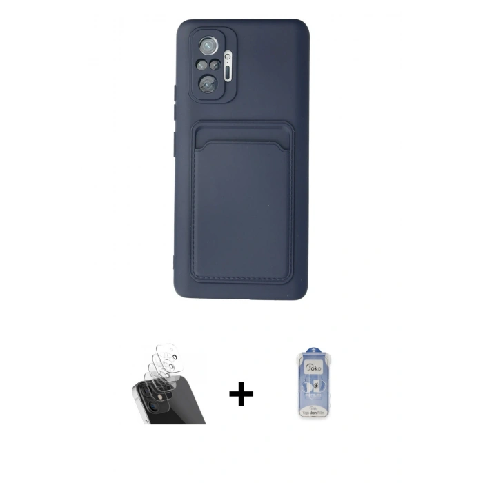 MARSİLYAN™- Redmi Note 10 Pro Kılıf Vadi Çizgi Prime - Siyah Joko Magic 5D Cam + Kamera Lens Koruma Cam - SF