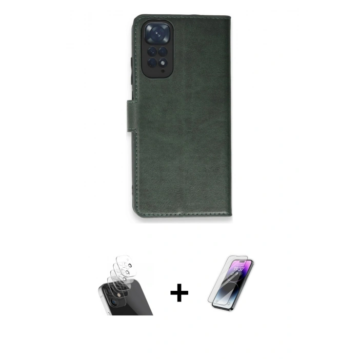 MARSİLYAN™- Redmi Note 11 Pro Kılıf Siluet Işık Serisi - Şeffaf Pasifik Cam Ekran Koruyucu + Kamera Lens Koruma Cam - SF