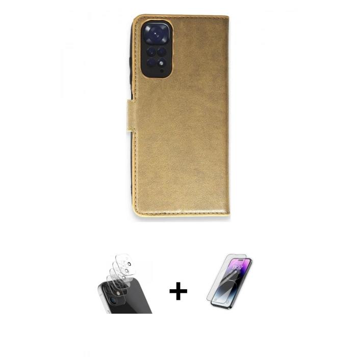 MARSİLYAN™- Redmi Note 11 Pro Kılıf Siluet Işık Serisi - Şeffaf Pasifik Cam Ekran Koruyucu + Kamera Lens Koruma Cam - SF