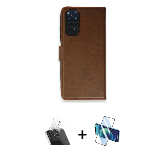 MARSİLYAN™- Redmi Note 11 Pro Kılıf Siluet Işık Serisi - Siyah 3D Antistatik Seramik Nano Ekran Koruyucu + Kamera Lens Koruma Cam - SF