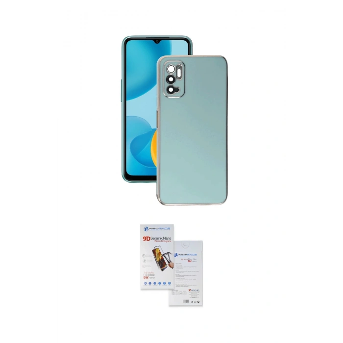 MARSİLYAN™- Redmi Note 11 SE Kılıf Yankı Serisi - Siyah Seramik Nano Ekran Koruyucu