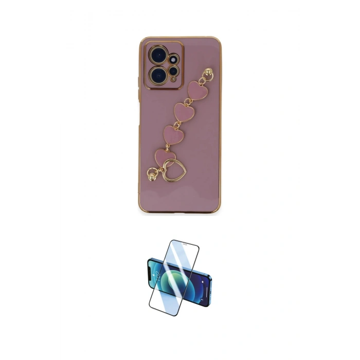 MARSİLYAN™- Redmi Note 12 4G Kılıf Nova Işık Prime - Siyah 3D Antistatik Cam Ekran Koruyucu