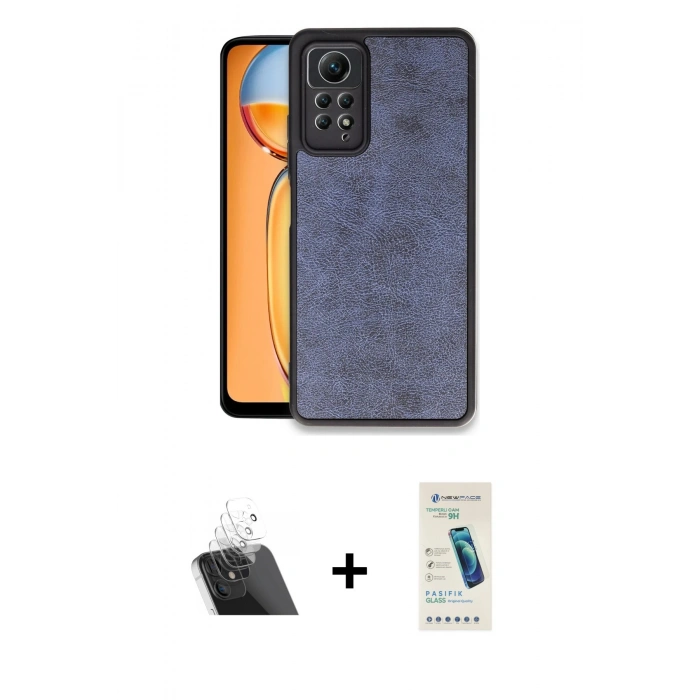 MARSİLYAN™- Redmi Note 12 Pro 4G Kılıf Kıvılcım Işık Serisi - Şeffaf Pasifik Cam Ekran Koruyucu + Kamera Lens Koruma Cam - SF