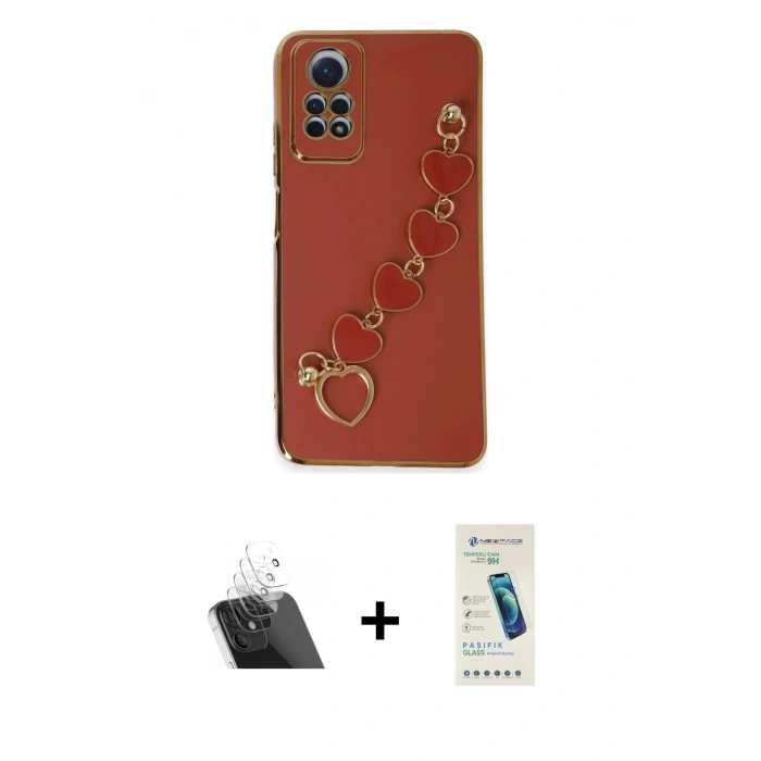 MARSİLYAN™- Redmi Note 12 Pro 4G Kılıf Nova Işık Prime - Şeffaf Pasifik Cam Ekran Koruyucu + Kamera Lens Koruma Cam - SF