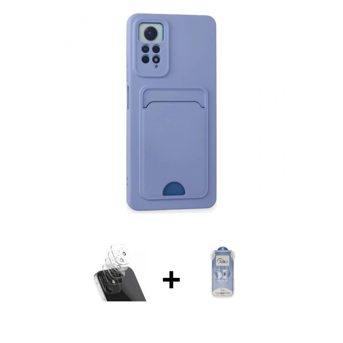 MARSİLYAN™- Redmi Note 12 Pro 4G Kılıf Vadi Çizgi Prime - Siyah Joko Magic 5D Cam + Kamera Lens Koruma Cam - SF