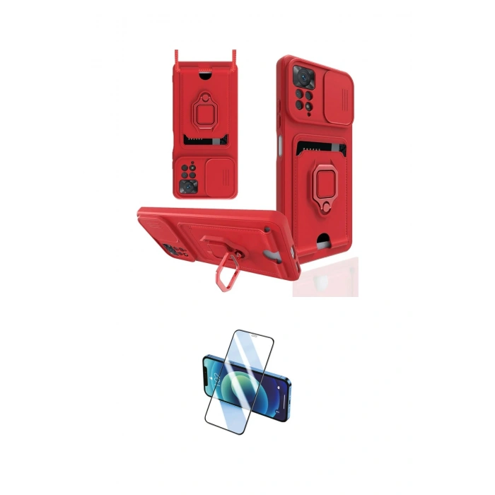MARSİLYAN™- Redmi Note 12 Pro 4G Kılıf Vadi Form Prime - Siyah 3D Antistatik Seramik Nano Ekran Koruyucu