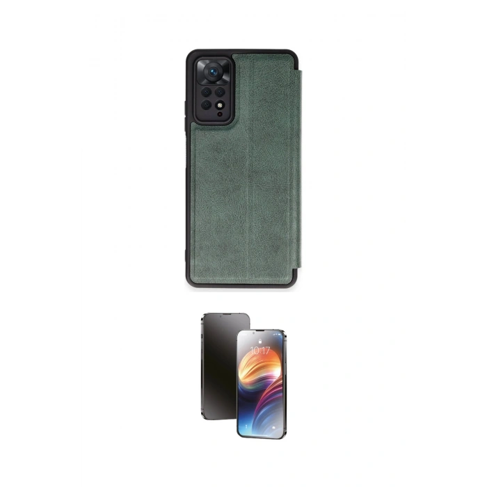 MARSİLYAN™- Redmi Note 12 Pro 4G Kılıf Zirve Yansıma Serisi - Siyah 3D Antistatik Mat Seramik Nano Ekran Koruyucu