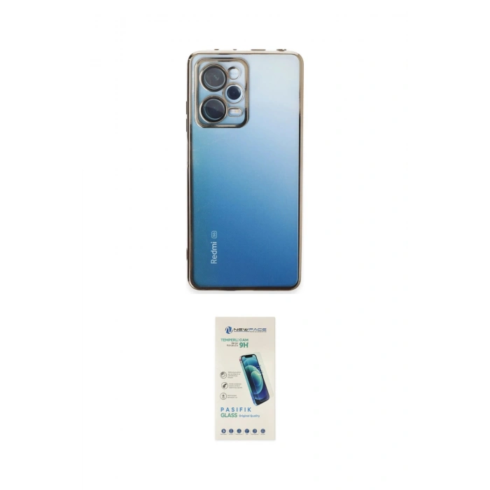 MARSİLYAN™- Redmi Note 12 Pro 5G Kılıf Vadi Minimal - Şeffaf Pasifik Cam Ekran Koruyucu