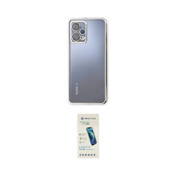 MARSİLYAN™- Redmi Note 12 Pro 5G Kılıf Vadi Minimal - Şeffaf Pasifik Cam Ekran Koruyucu