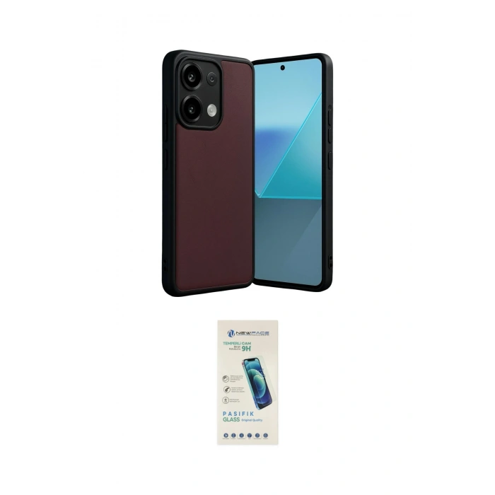 MARSİLYAN™- Redmi Note 13 4G Kılıf Kıvılcım Işık Serisi - Şeffaf Pasifik Cam Ekran Koruyucu