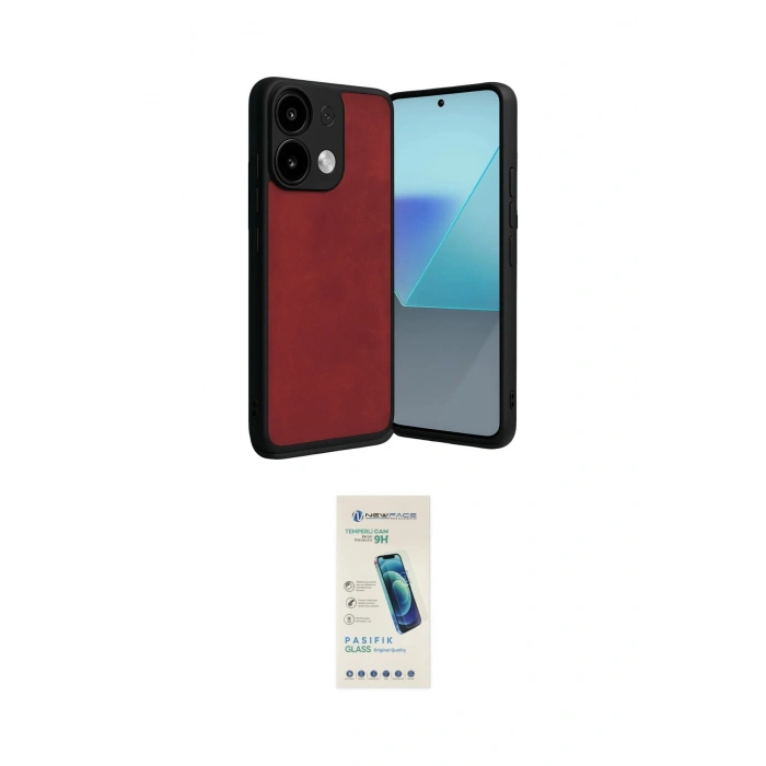 MARSİLYAN™- Redmi Note 13 4G Kılıf Kıvılcım Işık Serisi - Şeffaf Pasifik Cam Ekran Koruyucu
