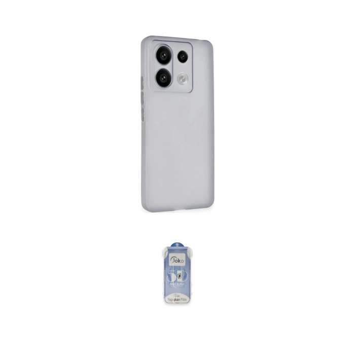 MARSİLYAN™- Redmi Note 13 Pro 4G Kılıf Atlas Minimal Prime - Siyah Joko Magic 5D Cam