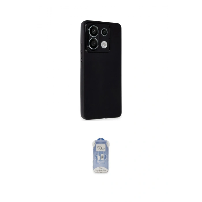 MARSİLYAN™- Redmi Note 13 Pro 4G Kılıf Atlas Minimal Prime - Siyah Joko Magic 5D Cam