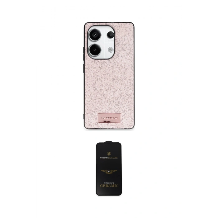 MARSİLYAN™- Redmi Note 13 Pro 4G Kılıf Vadi Klasik Serisi - Siyah 6D Antistatik Mat Seramik Hayalet Nano Ekran Koruyucu