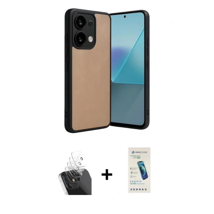 MARSİLYAN™- Redmi Note 13 Pro 5G Kılıf Kıvılcım Işık Serisi - Şeffaf Pasifik Cam Ekran Koruyucu + Kamera Lens Koruma Cam - SF