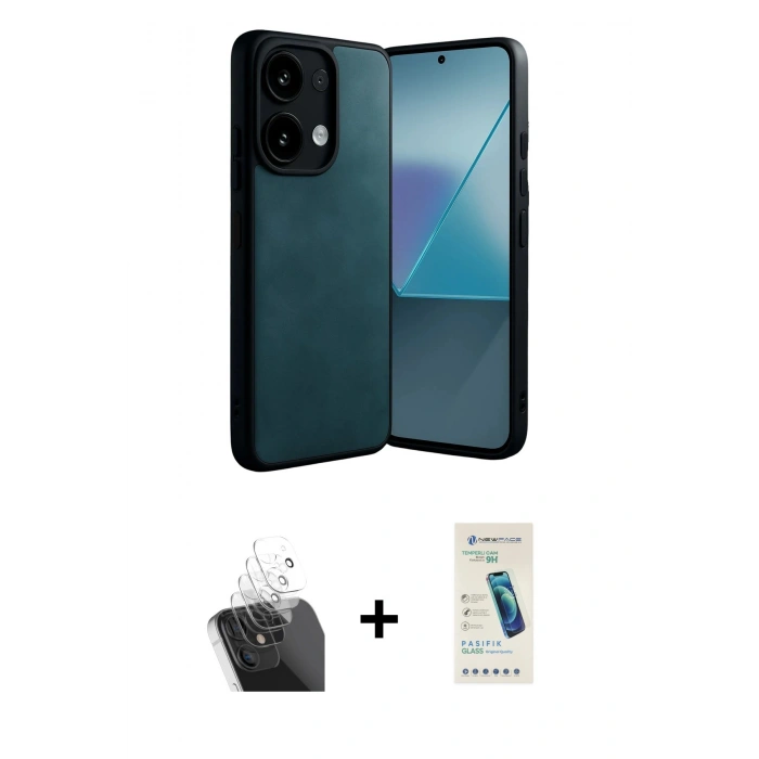 MARSİLYAN™- Redmi Note 13 Pro 5G Kılıf Kıvılcım Işık Serisi - Şeffaf Pasifik Cam Ekran Koruyucu + Kamera Lens Koruma Cam - SF