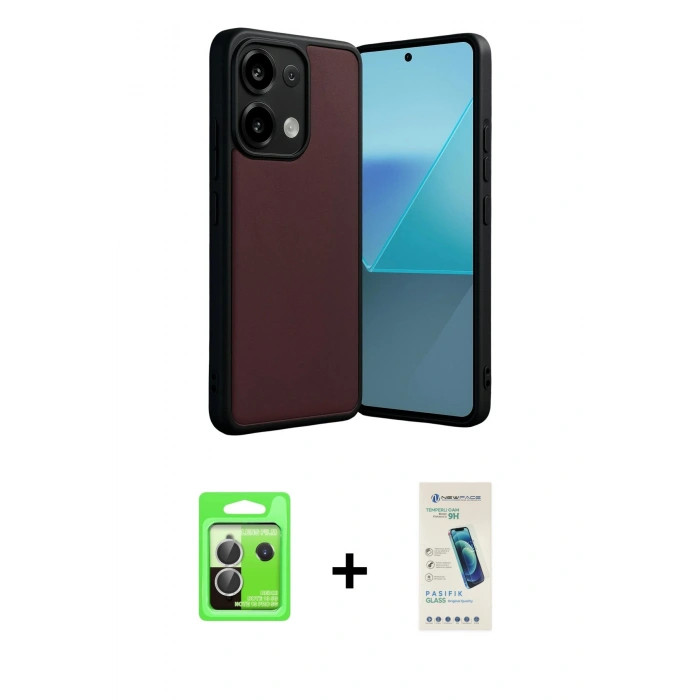 MARSİLYAN™- Redmi Note 13 Pro 5G Kılıf Kıvılcım Işık Serisi - Şeffaf Pasifik Cam Ekran Koruyucu + Raze Metal Kamera Lens - GS