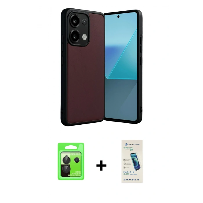 MARSİLYAN™- Redmi Note 13 Pro 5G Kılıf Kıvılcım Işık Serisi - Şeffaf Pasifik Cam Ekran Koruyucu + Raze Metal Kamera Lens - SH