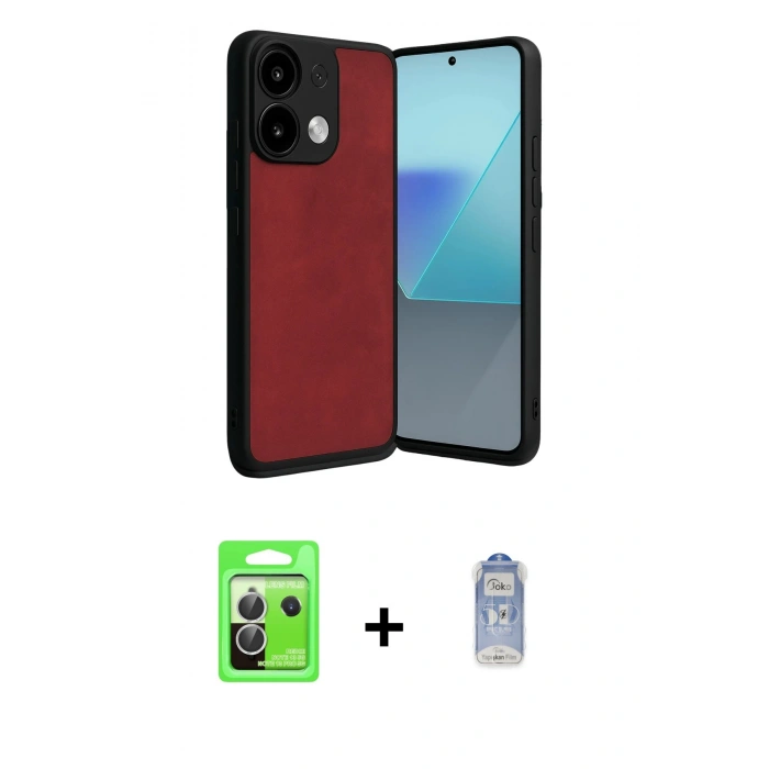 MARSİLYAN™- Redmi Note 13 Pro 5G Kılıf Kıvılcım Işık Serisi - Siyah Joko Magic 5D Cam + Raze Metal Kamera Lens - GS