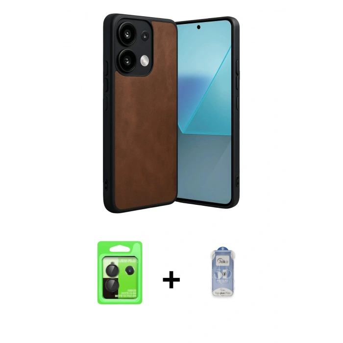 MARSİLYAN™- Redmi Note 13 Pro 5G Kılıf Kıvılcım Işık Serisi - Siyah Joko Magic 5D Cam + Raze Metal Kamera Lens - SH
