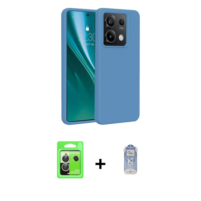 MARSİLYAN™- Redmi Note 13 Pro 5G Kılıf Kozmos Yansıma Özel Seri - Siyah Joko Magic 5D Cam + Raze Metal Kamera Lens - GS