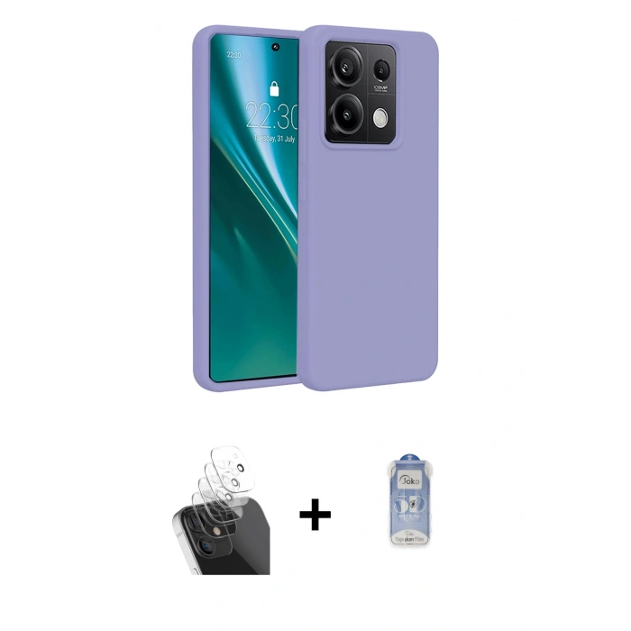 MARSİLYAN™- Redmi Note 13 Pro 5G Kılıf Kozmos Yansıma Özel Seri - Siyah Joko Magic 5D Cam + Kamera Lens Koruma Cam - SF