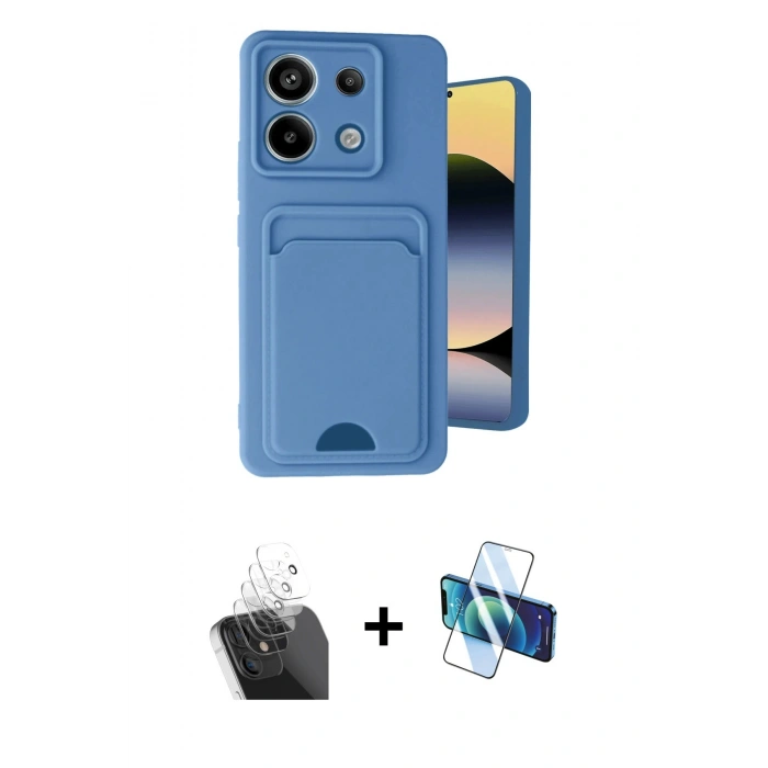 MARSİLYAN™- Redmi Note 13 Pro 5G Kılıf Vadi Çizgi Prime - Siyah 3D Antistatik Seramik Nano Ekran Koruyucu + Kamera Lens Koruma Cam - SF