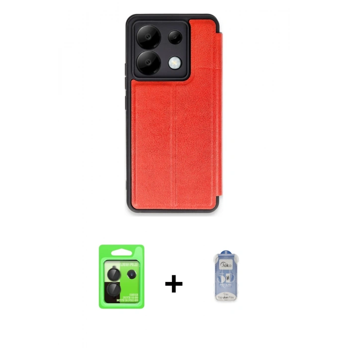 MARSİLYAN™- Redmi Note 13 Pro 5G Kılıf Zirve Yansıma Serisi - Siyah Joko Magic 5D Cam + Raze Metal Kamera Lens - SH