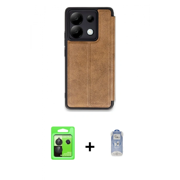 MARSİLYAN™- Redmi Note 13 Pro 5G Kılıf Zirve Yansıma Serisi - Siyah Joko Magic 5D Cam + Raze Metal Kamera Lens - SH