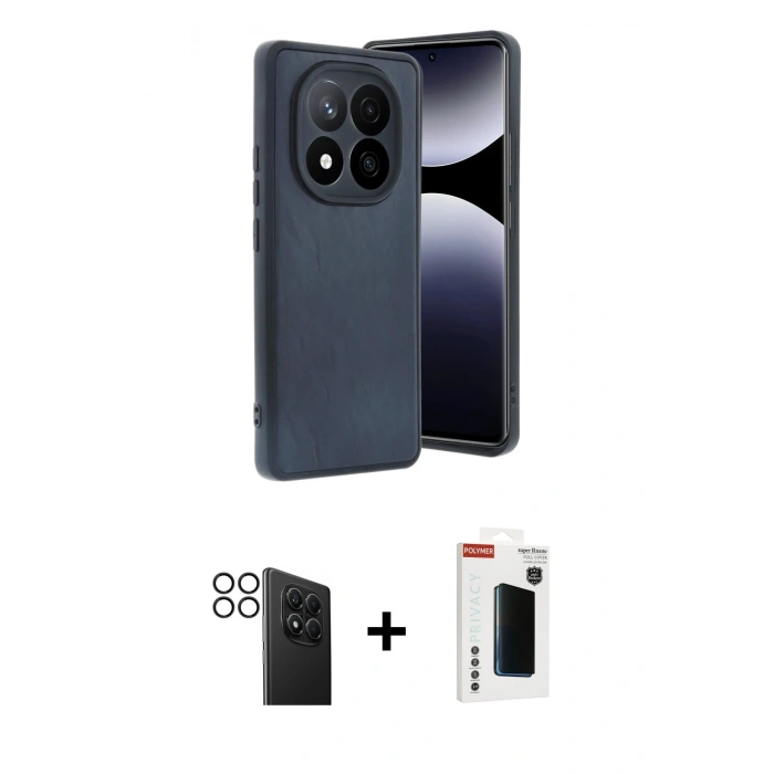 MARSİLYAN™- Redmi Note 14 Pro 4G Kılıf Kıvılcım Işık Serisi - Şeffaf Hayalet Polymer Nano Ekran Koruyucu + PVD Metal Kamera Lens - SH