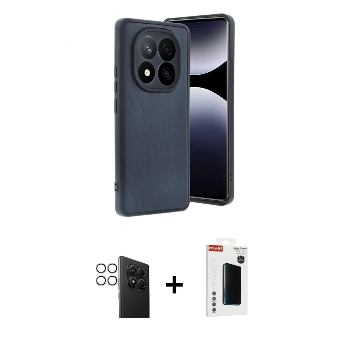 MARSİLYAN™- Redmi Note 14 Pro 4G Kılıf Kıvılcım Işık Serisi - Şeffaf Hayalet Polymer Nano Ekran Koruyucu + PVD Metal Kamera Lens - GS
