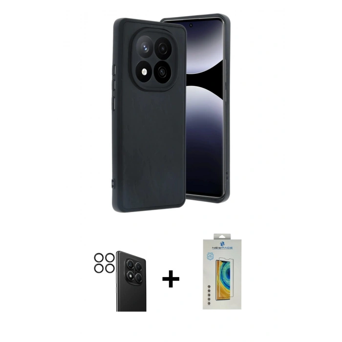 MARSİLYAN™- Redmi Note 14 Pro 4G Kılıf Kıvılcım Işık Serisi - Şeffaf Polymer Nano Ekran Koruyucu + PVD Metal Kamera Lens - SH