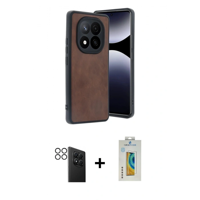 MARSİLYAN™- Redmi Note 14 Pro 4G Kılıf Kıvılcım Işık Serisi - Şeffaf Polymer Nano Ekran Koruyucu + PVD Metal Kamera Lens - SH