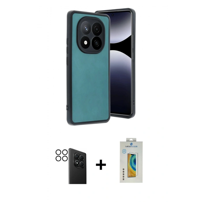 MARSİLYAN™- Redmi Note 14 Pro 4G Kılıf Kıvılcım Işık Serisi - Şeffaf Polymer Nano Ekran Koruyucu + PVD Metal Kamera Lens - SH